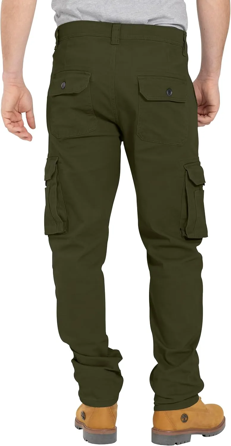 Alamo Casual Cargo Pants for Men - Stretchable, Regular Fit Cargo Work Pants for Men - 6 Pocket Outdoor Mens Work Pants