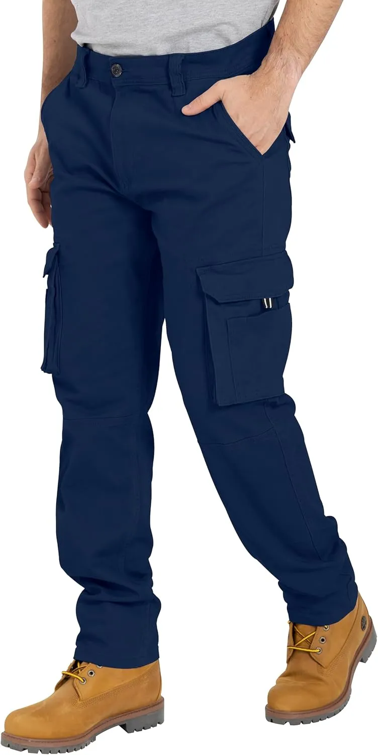 Alamo Casual Cargo Pants for Men - Stretchable, Regular Fit Cargo Work Pants for Men - 6 Pocket Outdoor Mens Work Pants