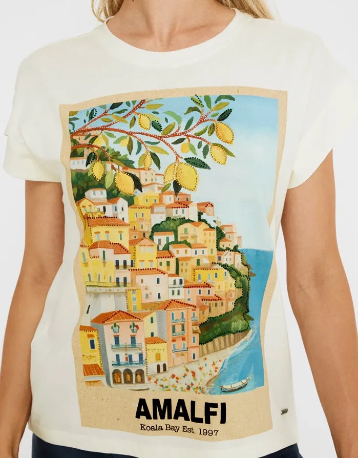 Camiseta Manga Corta Crudo - Amalfis