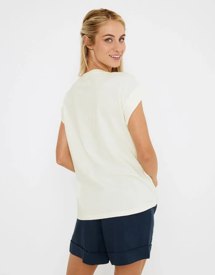 Camiseta Manga Corta Crudo - Amalfis