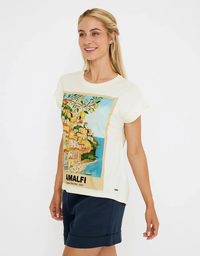Camiseta Manga Corta Crudo - Amalfis