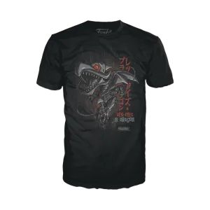 Funko Boxed Tee: Yu Gi Oh - Dragon Negro De Ojos Rojos Playera Mediana