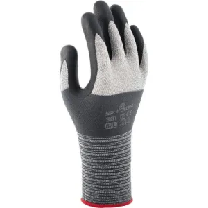 Guantes Nitrilo Showa SH381 - Pack 10 Unidades, Sin Polvo, Negros