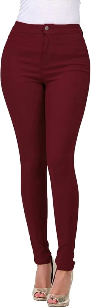 Jeggings for Women Tummy Control Stretchy Pull On Tall Long Work Jeans High Waisted Skinny Jean Leggings with Pockets