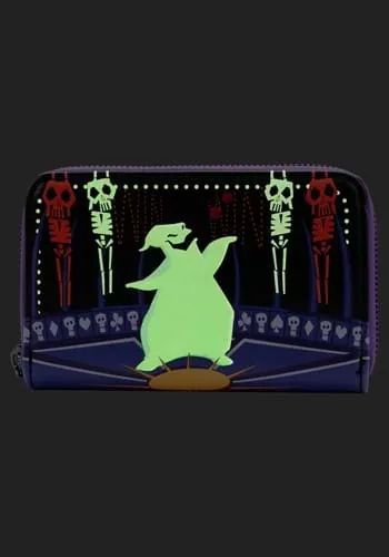 Loungefly El Extraño Mundo de Jack Cartera Monedero Tarjetero Brilla en la obscuridad The Nightmare Before Christmas Disney Oogie Boogie