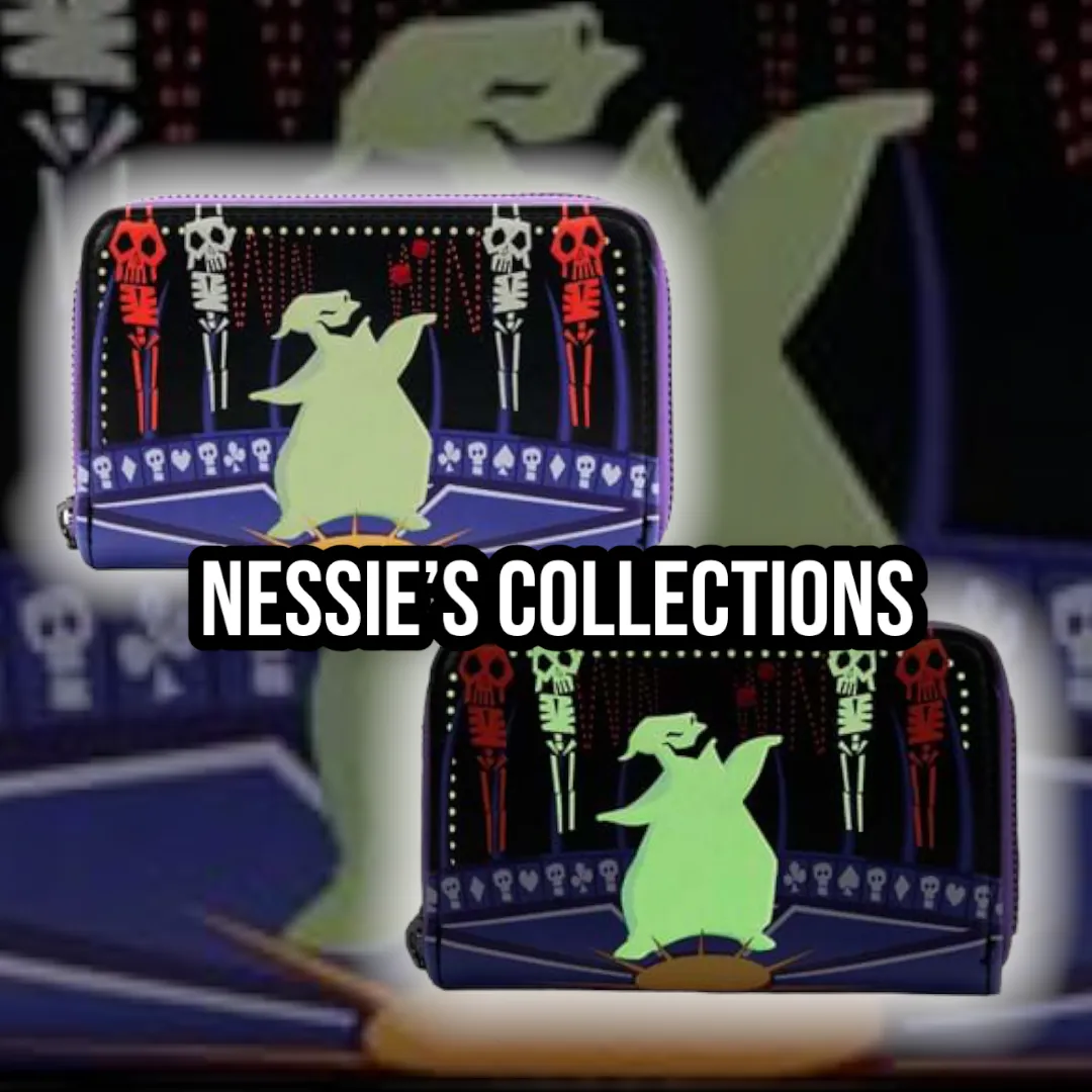 Loungefly El Extraño Mundo de Jack Cartera Monedero Tarjetero Brilla en la obscuridad The Nightmare Before Christmas Disney Oogie Boogie