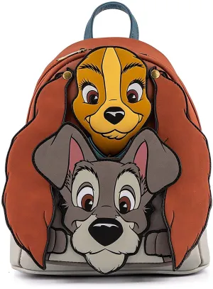 Loungefly La Dama & El Vagabundo Bolso Mini Back Pack Bolsa Lady & The Tramp