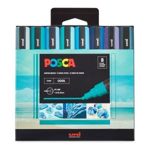 Marcadores Posca 5M Cool Tone Colors con 8