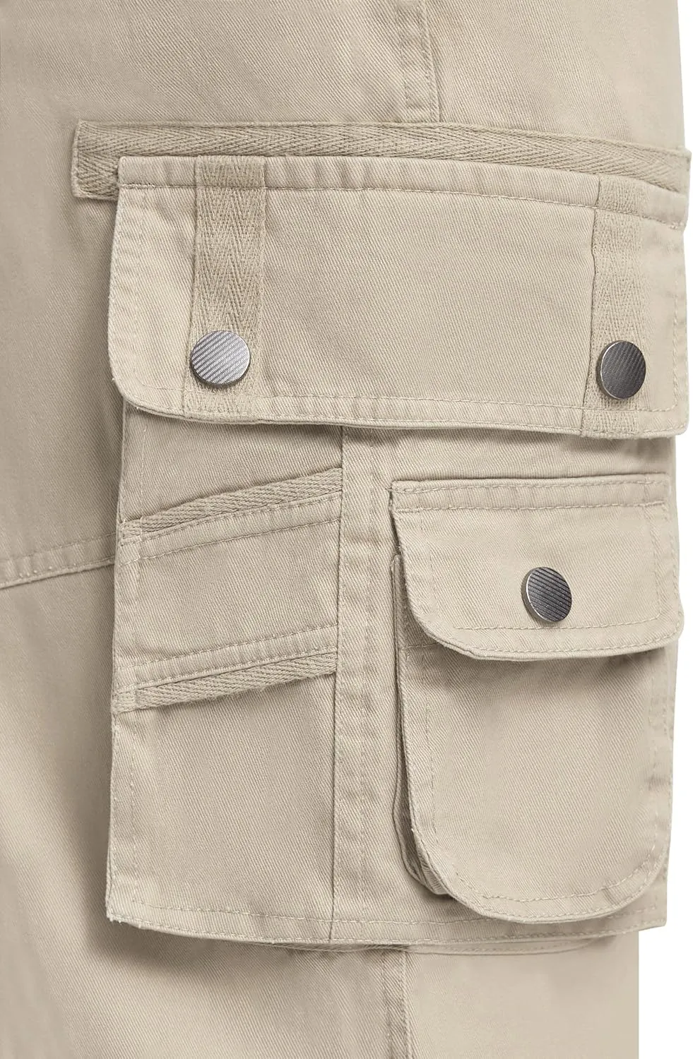 Men's Cargo Pants with 8 Pockets Ripstop Cotton Cargo Pants for Men Hiking Camping Fishing Running