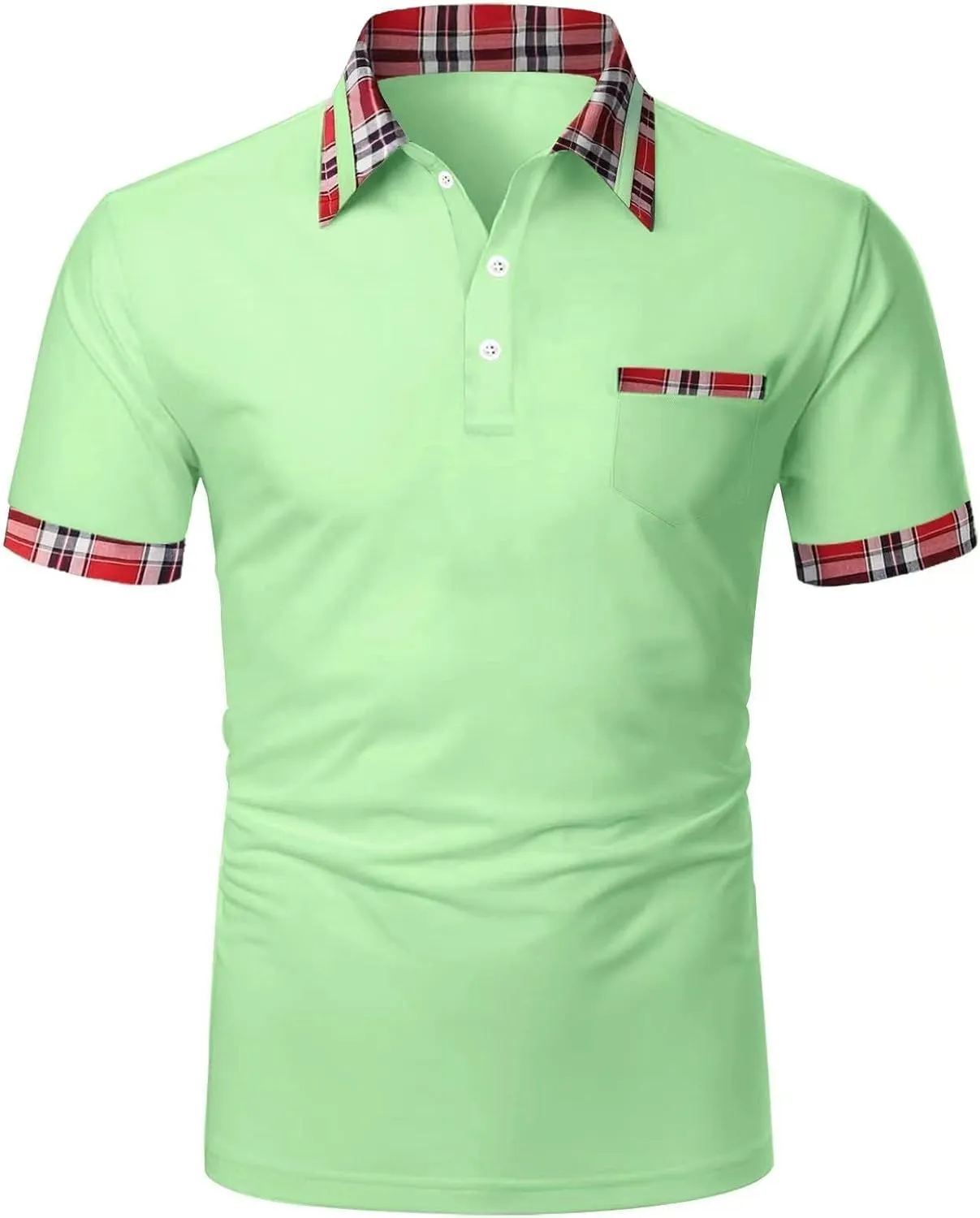 Men's Shirts Turn Down Collar American Flag Print Patriotic Shirts Slim Fit Short Sleeve Golfs Casual Tops for Men