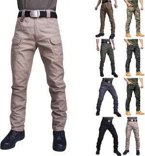 OIOLOYJM Military Cargo Pants for Men Hiking Relaxed Fit Work Waterproof Stretch Tactical Lightweight Outdoor Travel Pant