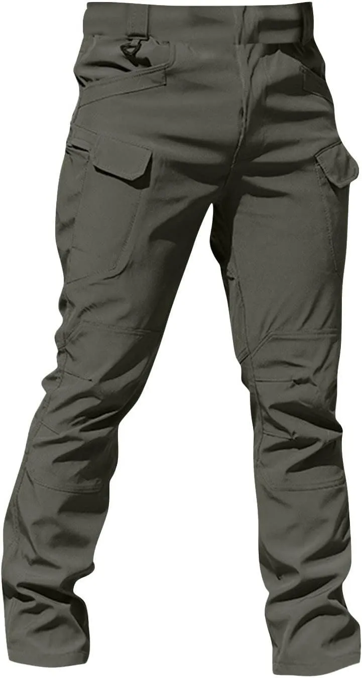 Tactical Pants for Men Stretch Ripstop Waterproof Utility Cargo Hiking Pants Breathable Work Pant Hunting with Pockets