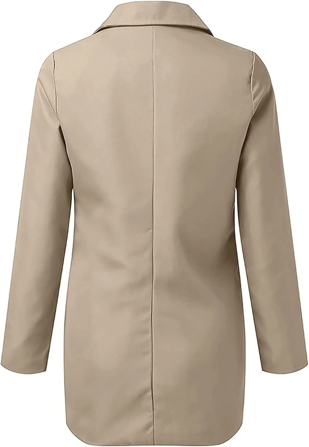 Womens Blazers 2024 Fall Bussiness,Casual Long Sleeve Button Open Front Suit Jackets, Work Clothes with Pockets