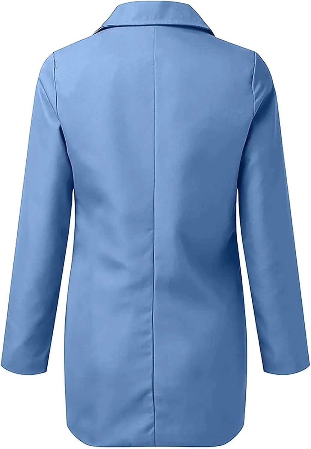Womens Blazers 2024 Fall Bussiness,Casual Long Sleeve Button Open Front Suit Jackets, Work Clothes with Pockets